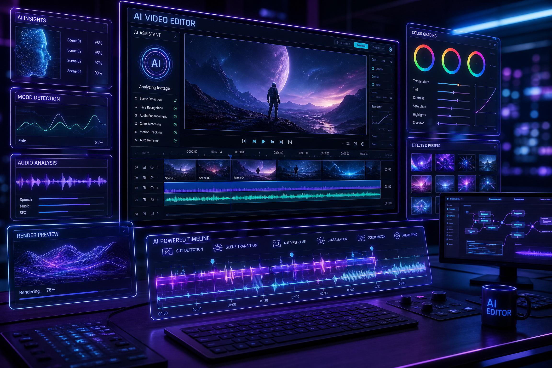 看片 AI视频剪辑工具演示
